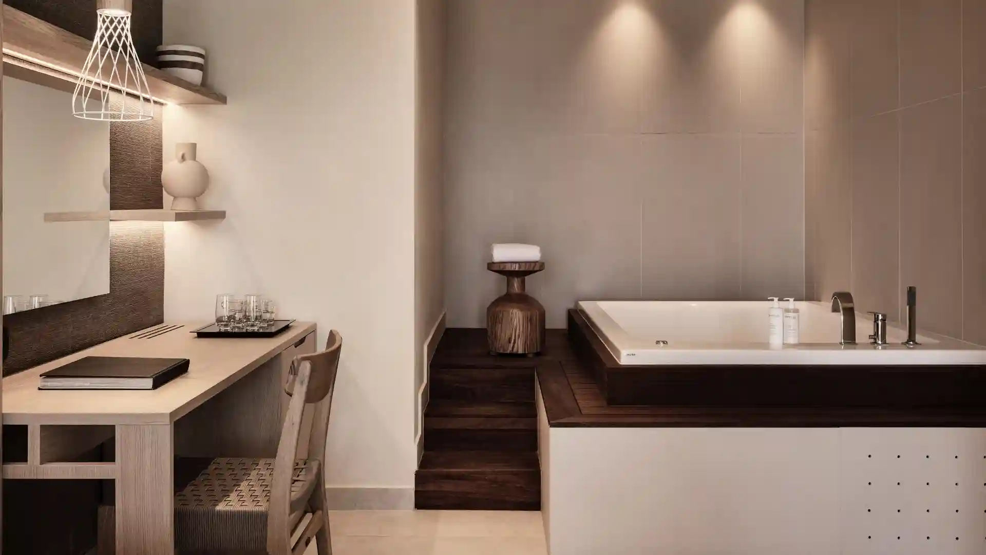 One-Bedroom Panoramic Suite with Sea View, Private Pool & Hot Tub