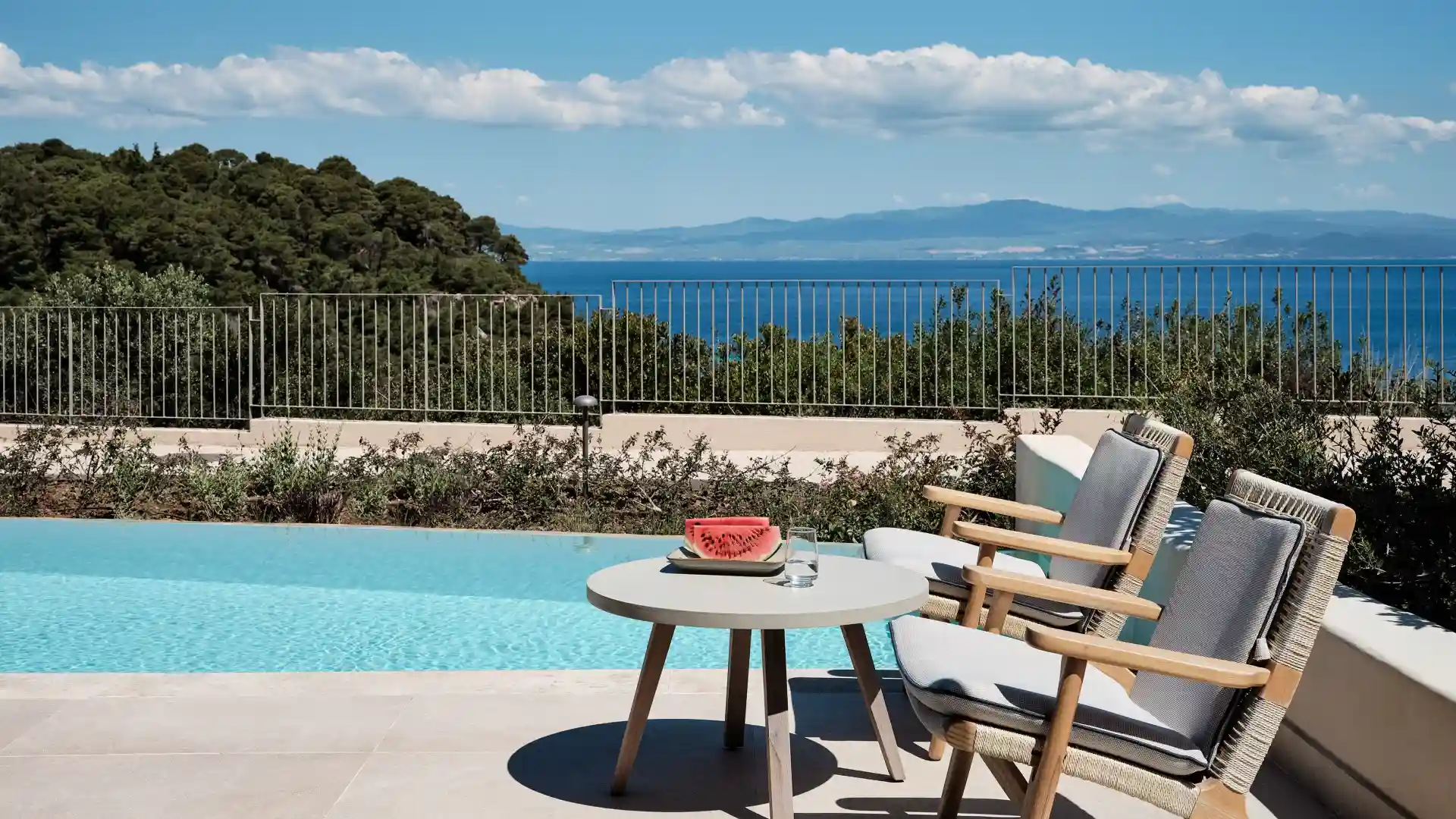 Two-Bedroom Panoramic Suite with Sea View, Private Pool & Hot Tub