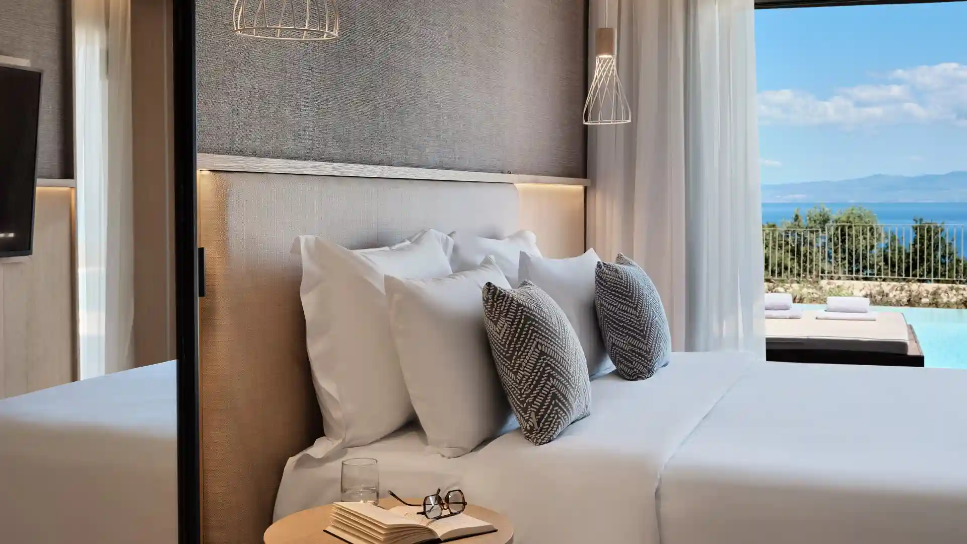 Two-Bedroom Panoramic Suite with Sea View, Private Pool & Hot Tub